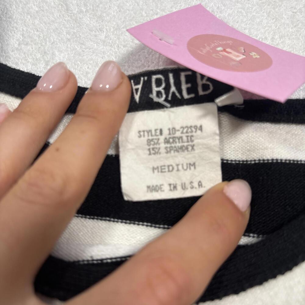 y2k grunge‎ striped fitted top - Picture 6 of 6